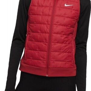 Nike Women's Red Quilted Vest